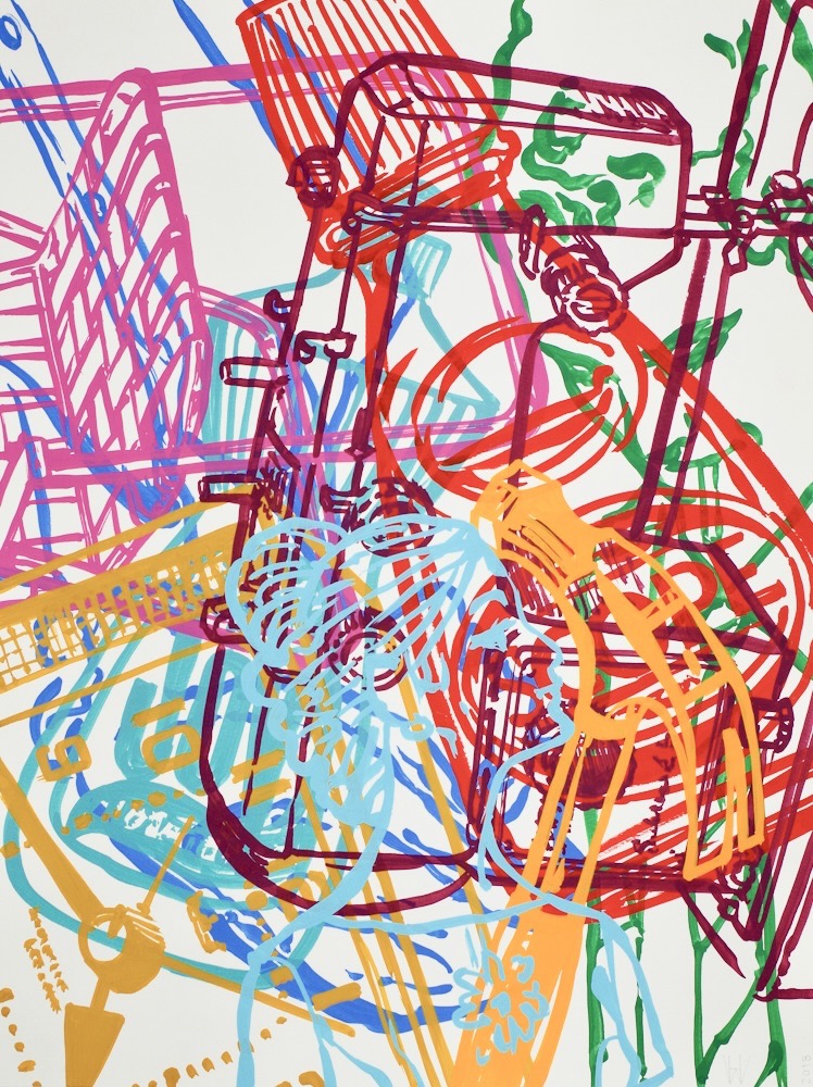 Best of Everything 3 2018 24x18 gouache on watercolor paper