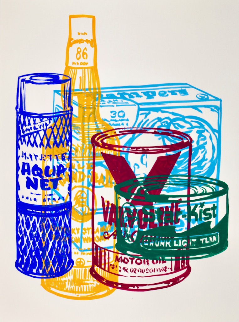 Nature Morte 1 24x18 gouache on watercolor paper 2019