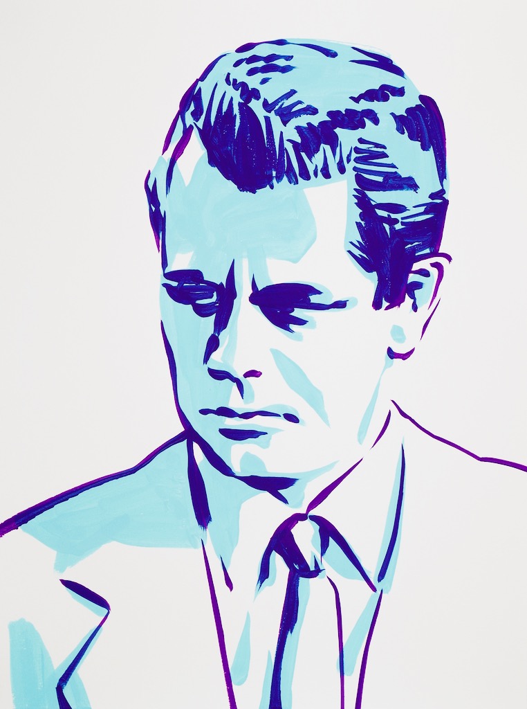 Glenn Ford 24x18 gouache on watercolor paper 2020
