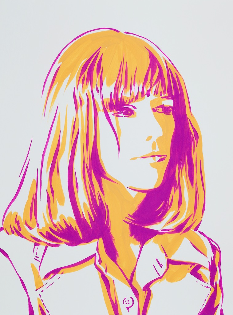 Leslie Van Houten 24x18 gouache on watercolor paper 2020

