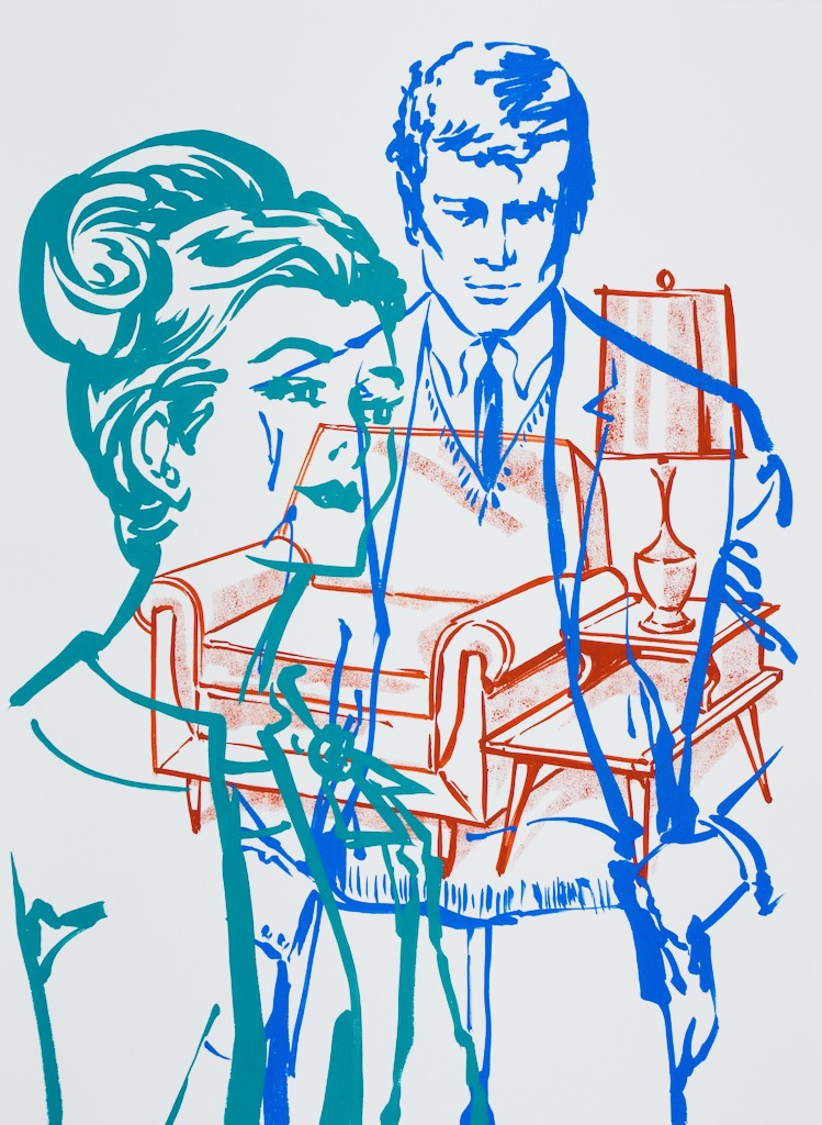Search For Tomorrow 3 30x22 gouache on watercolor paper 2020