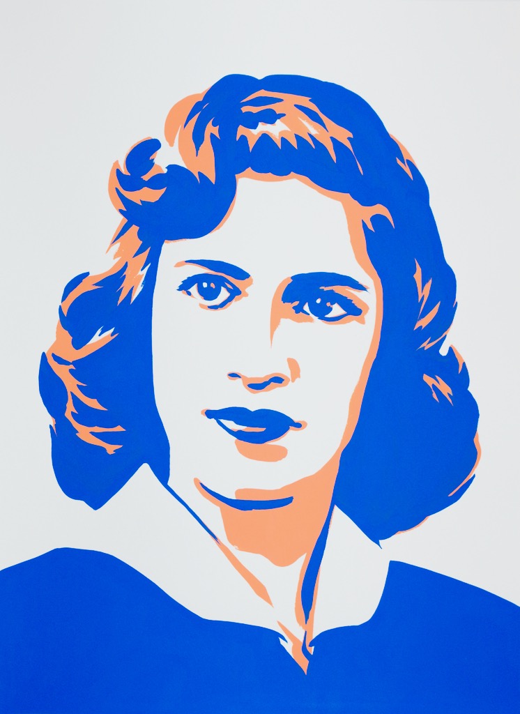 Ruth Bader Ginsburg (1950) 24x18 gouache on watercolor paper 2020