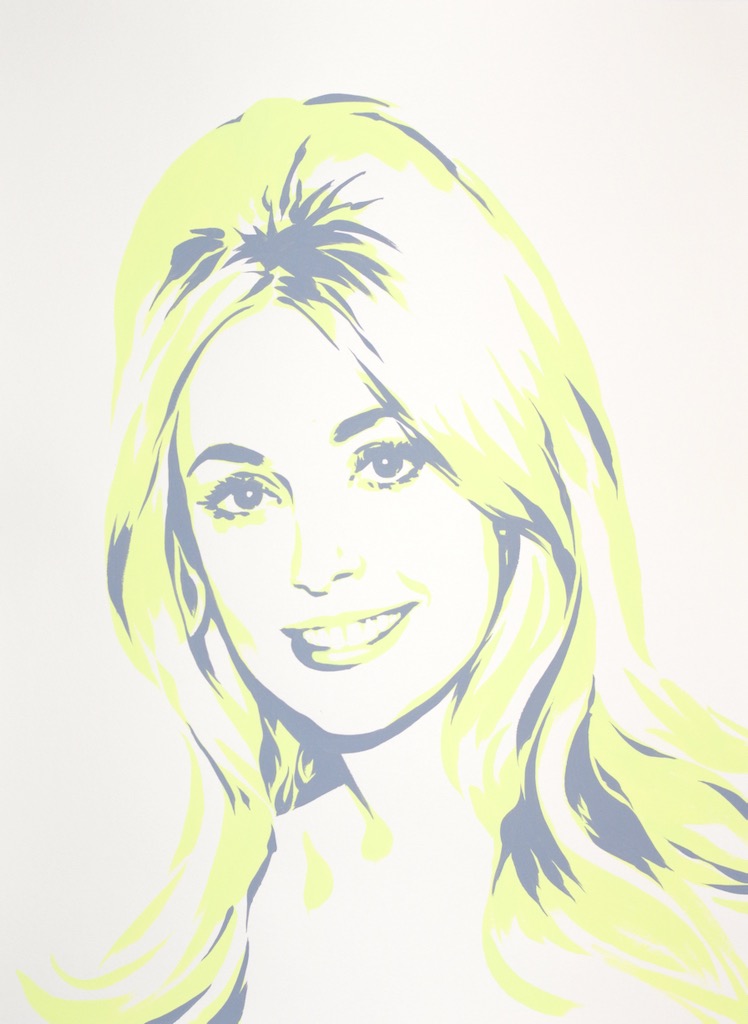 Sharon Tate 30x22 gouache on watercolor paper 2020
