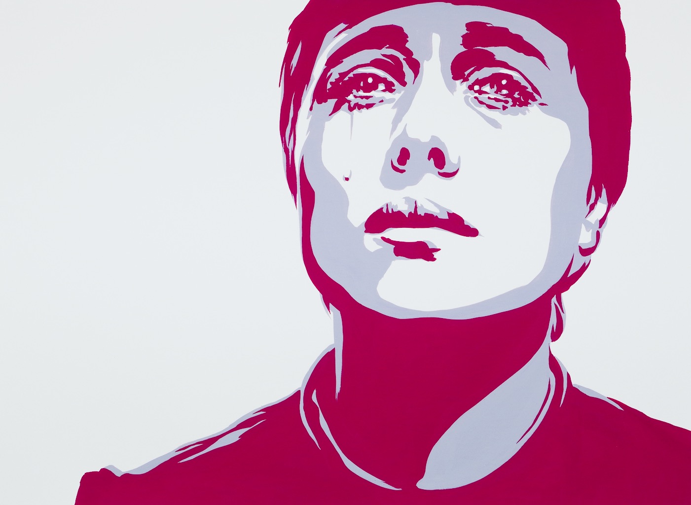 Ren&eacute;e Jeanne Falconetti (in The Passion of Joan of Arc) 22x30 gouache on watercolor paper 2020