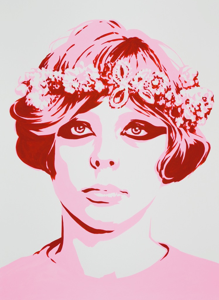 Ivana Karbanov&aacute; (in Daisies 1966) 30x22 gouache on watercolor paper 2020