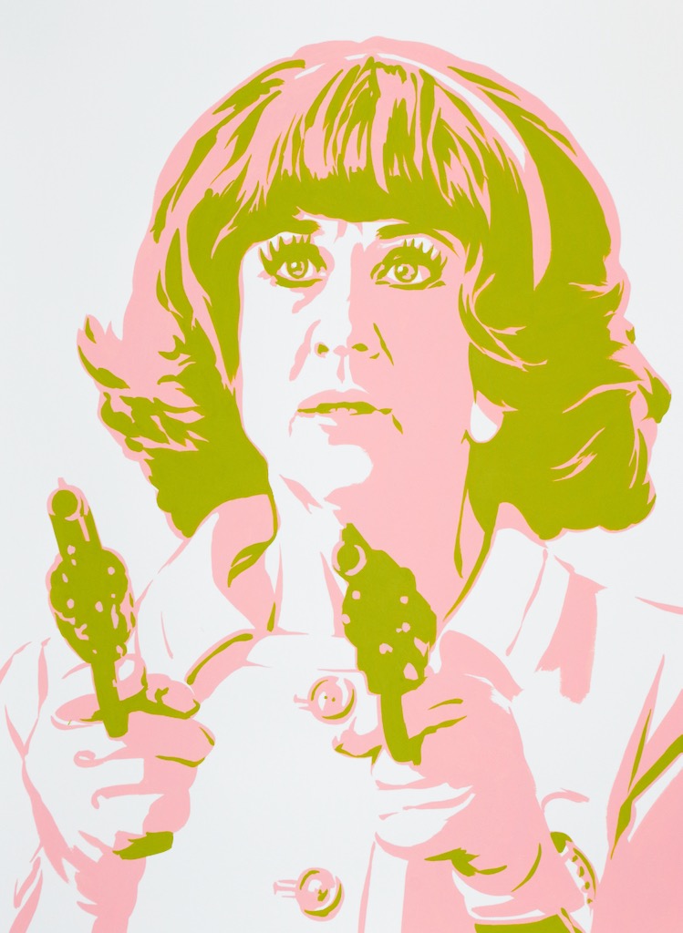 Julieta Serrano (in Women on the Verge of a Nervous Breakdown) 30x22 gouache on watercolor paper 2020