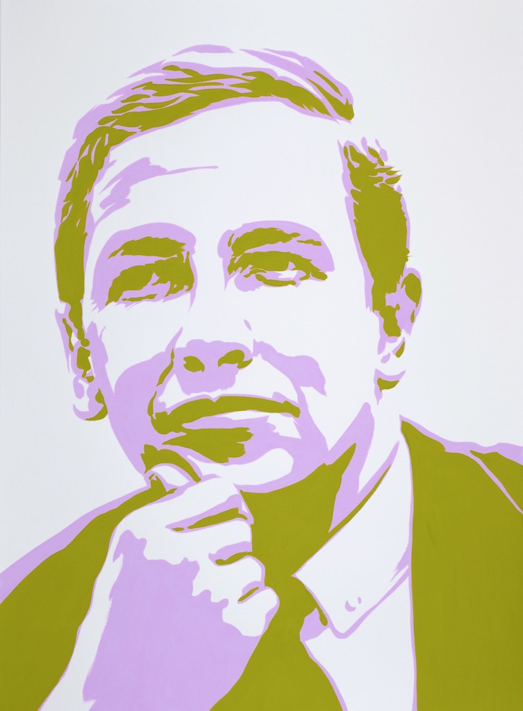Robert Rauschenberg 30x22 gouache on watercolor paper 2020
