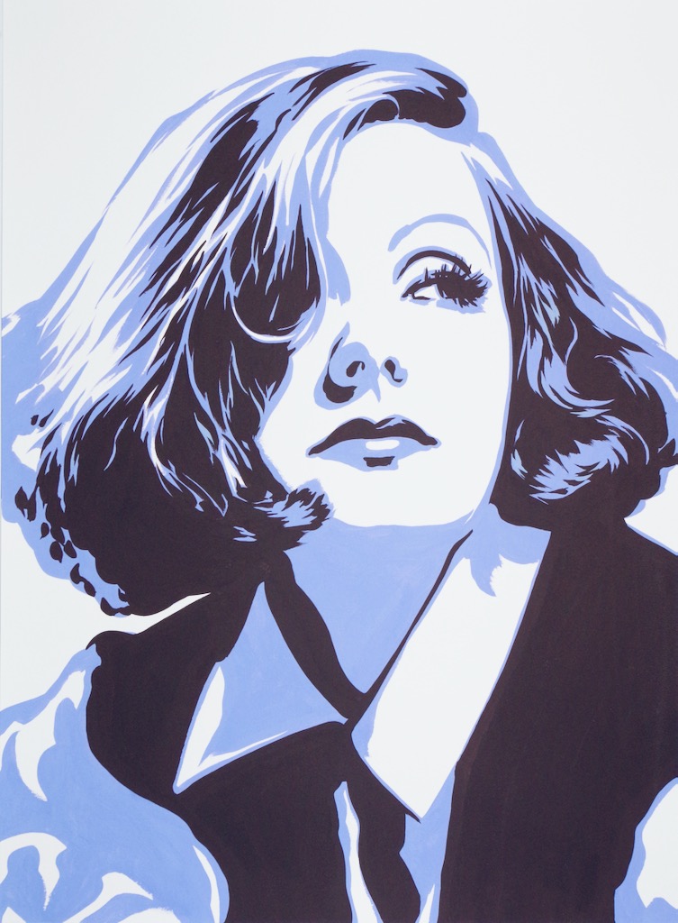 Greta Garbo 30x22 gouache on watercolor paper 2020