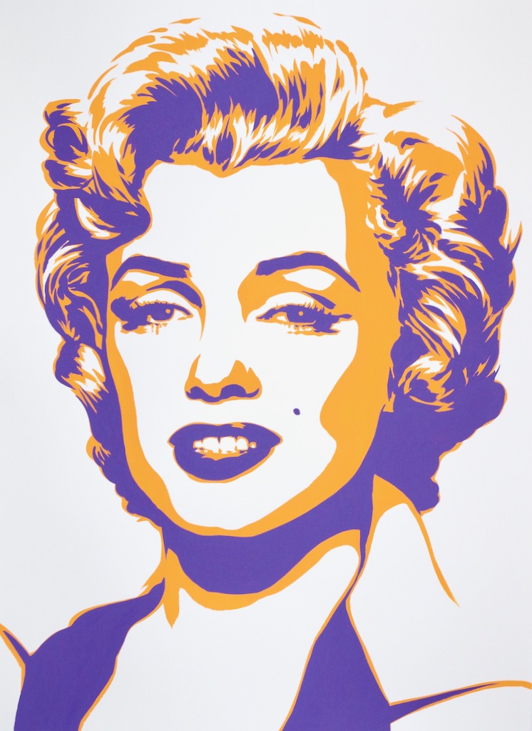 Marilyn Monroe 30x22 gouache on watercolor paper 2020