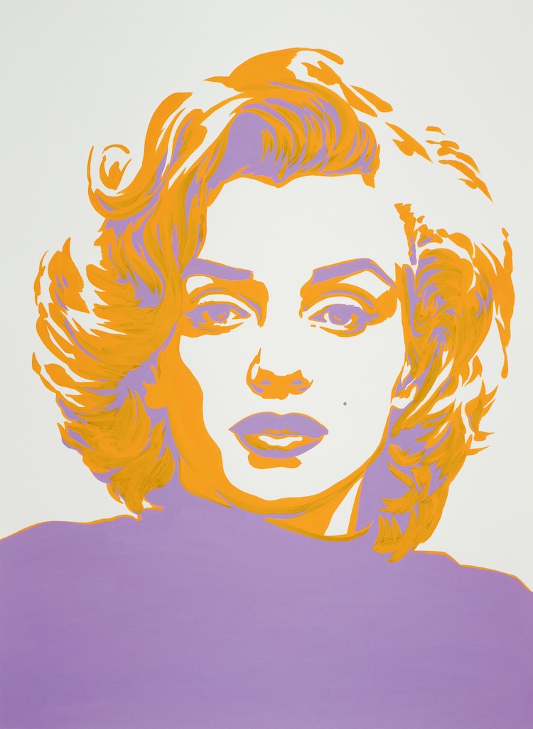Marilyn Monroe 2  30x22 gouache on watercolor paper