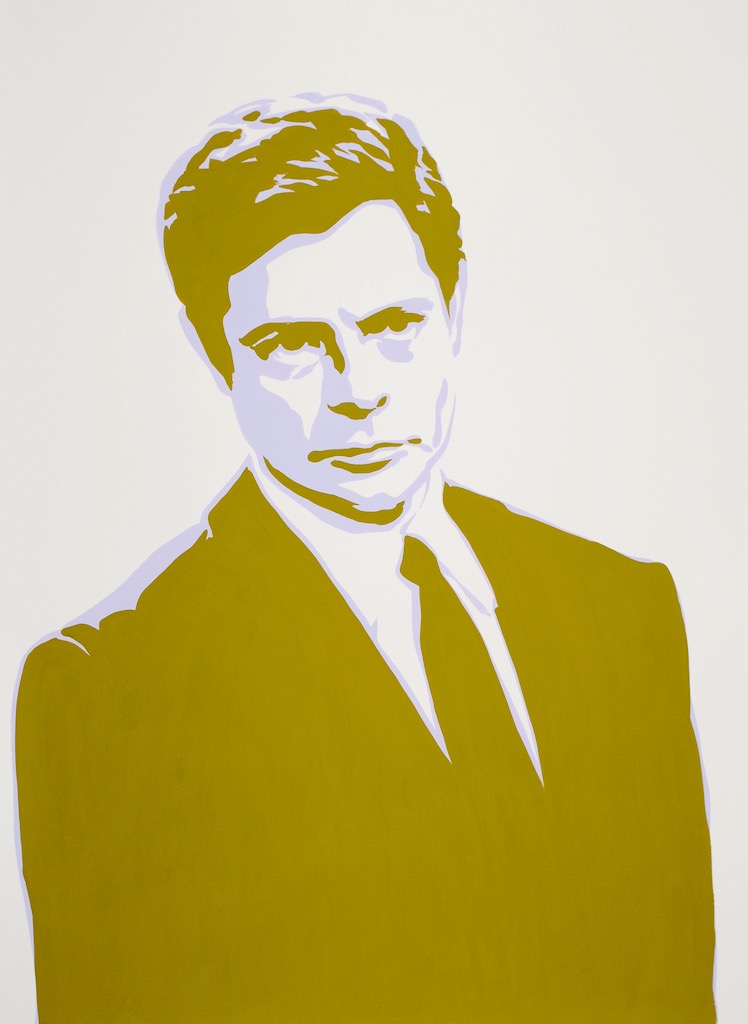 Marcello Mastroianni (in La Notte 1961)  30x22 gouache on watercolor paper (before cropping)