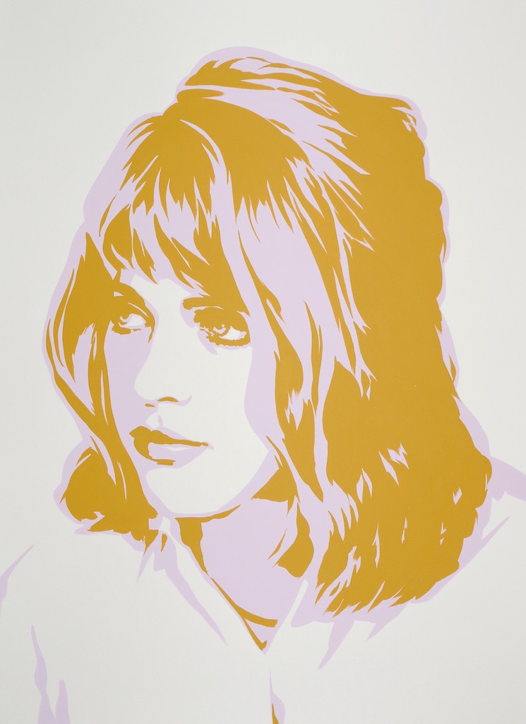 Pauline Boty 2  30x22 gouache on watercolor paper