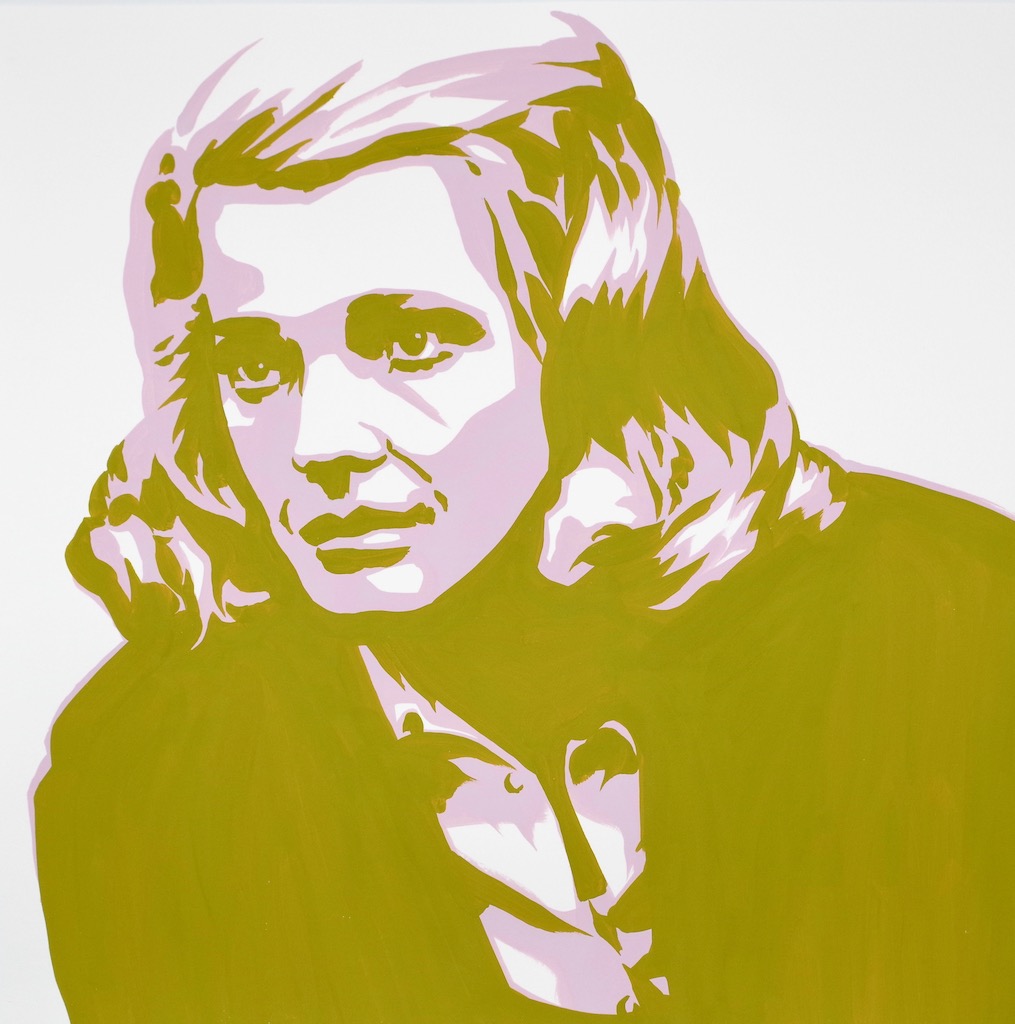 Gena Rowlands 2  22x22 gouache on watercolor paper