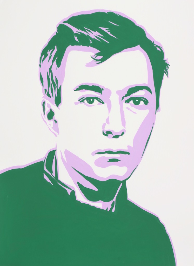 Jasper Johns 2  30x22 gouache on watercolor paper