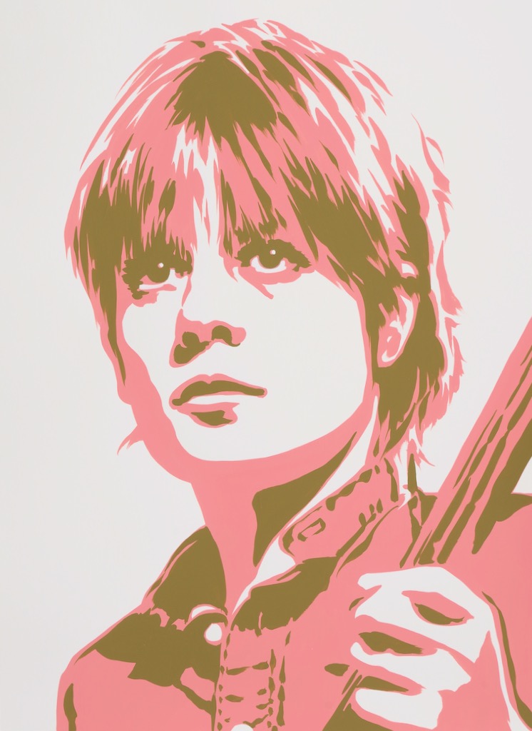 Tina Weymouth 30x22 gouache on watercolor paper