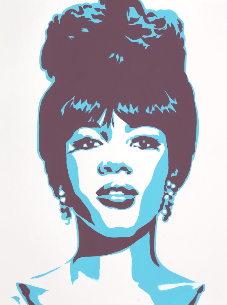 Florence Ballard  24x18 gouache on watercolor paper