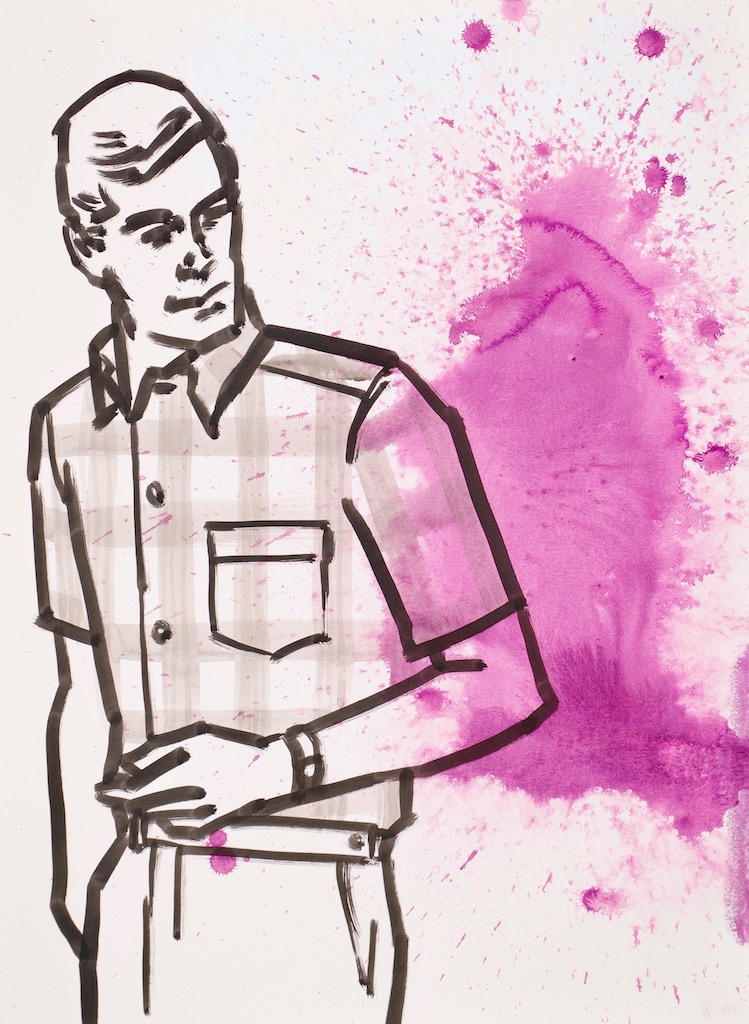 Portrait of Sigmar Polke 30x22