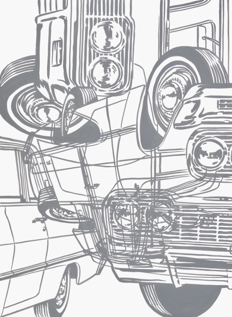 Study for Always Crashing in the Same Car   30x22