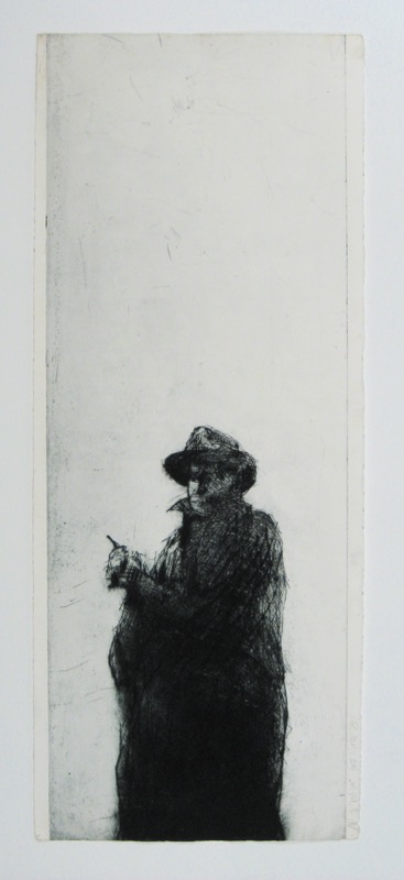 The Man 1987 30x11 drypoint