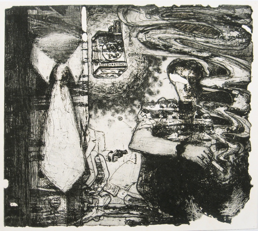 M (state 2) 1987 14x16 etching