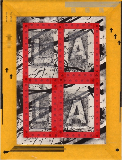 L.A. 1999 10.5x8 graphite on collage