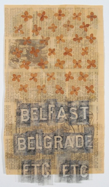 Etc. Etc. 1999 14x8 graphite on collage