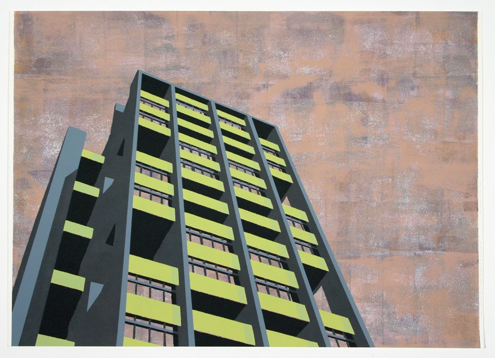 Hansaviertel (grun) 2009 21.5x29.5 acrylic on paper