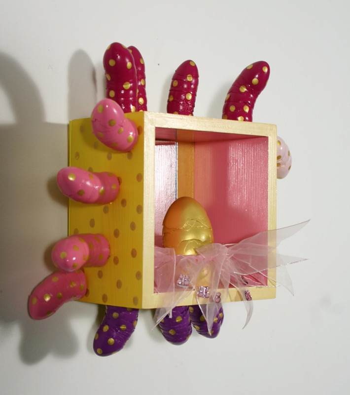 Princess Sparkle Pony 2007 9x9x5 mixed media construction Collection of Gail Downey
