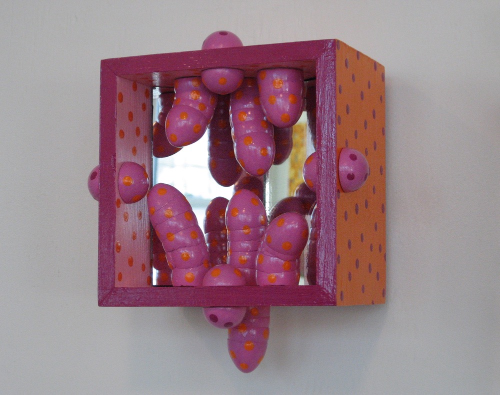 Funhouse 2007 8.5x8x5 mixed media construction
